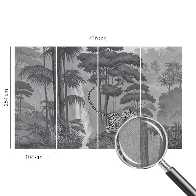 Papier peint photo grand format pour le mur jungle tropicale