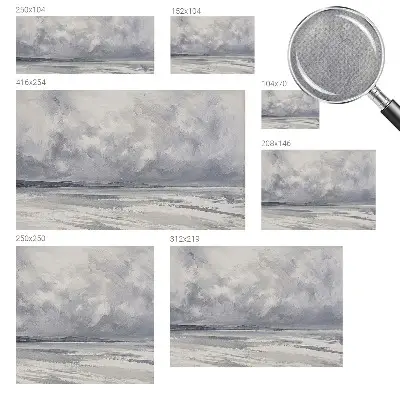 Papier peint photo sur tissu non tissé Une tempête à l'horizon