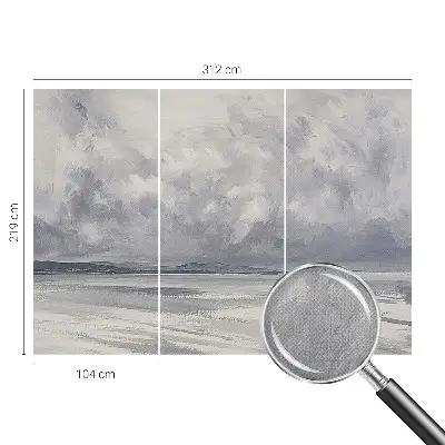 Papier peint photo sur tissu non tissé Une tempête à l'horizon