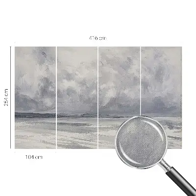 Papier peint photo sur tissu non tissé Une tempête à l'horizon