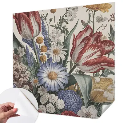 Papier peint photo imprimé sur tissu non tissé bouquet de fleurs