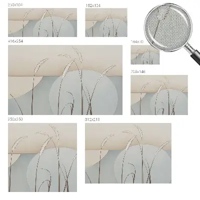 Papier peint photo sur tissu non tissé Herbes douces
