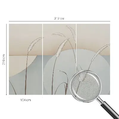 Papier peint photo sur tissu non tissé Herbes douces