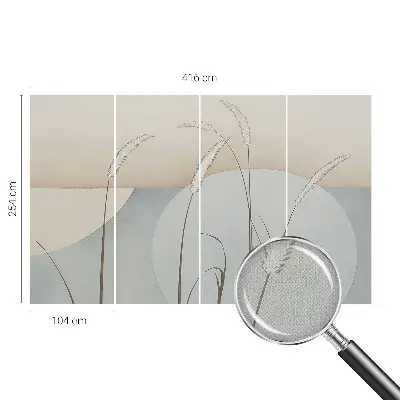 Papier peint photo sur tissu non tissé Herbes douces