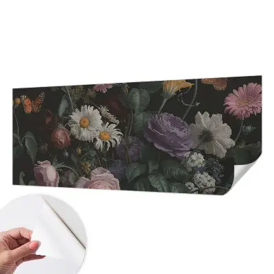 Papier peint photo imprimé sur tissu non tissé élégance florale