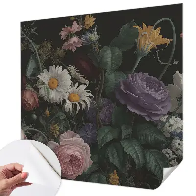 Papier peint photo imprimé sur tissu non tissé élégance florale