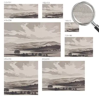 Papier peint intissé imprimé Un paysage paisible