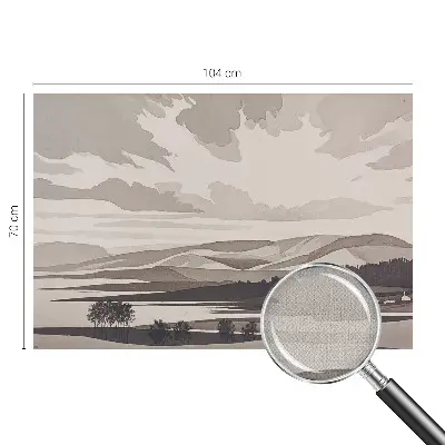 Papier peint intissé imprimé Un paysage paisible