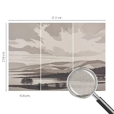 Papier peint intissé imprimé Un paysage paisible