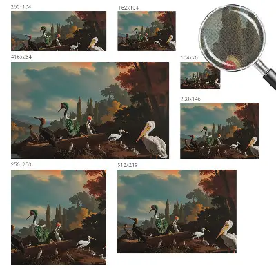 Papier peint photographique intissé Oiseaux pittoresques