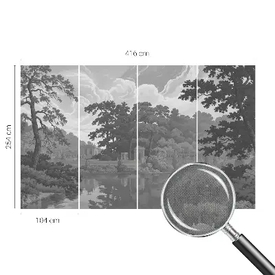 Papier peint photographique sur tissu non tissé paysage naturel