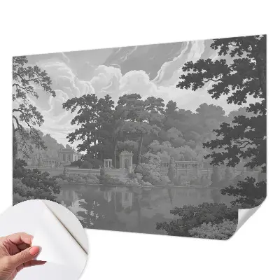 Papier peint photographique sur tissu non tissé paysage naturel