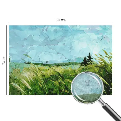 Papier peint photo sur tissu non tissé paysages verts