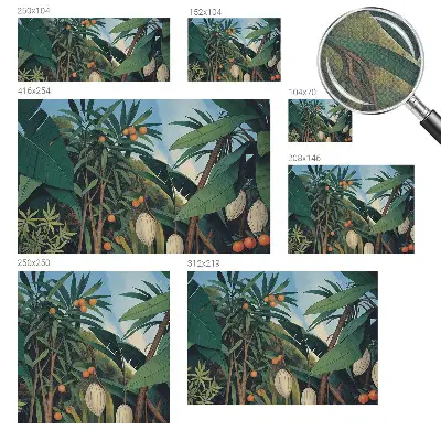 Papier peint intissé imprimé jungle tropicale