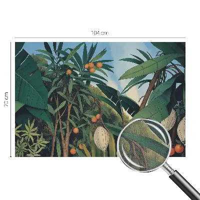 Papier peint intissé imprimé jungle tropicale