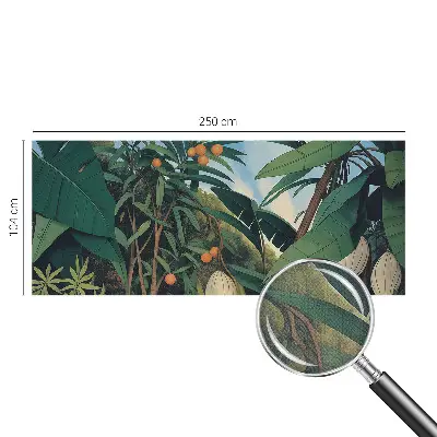 Papier peint intissé imprimé jungle tropicale