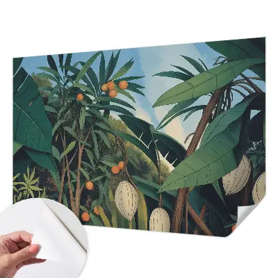 Papier peint intissé imprimé jungle tropicale