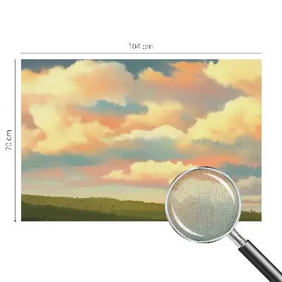 Papier peint intissé imprimé nuages ​​du ciel