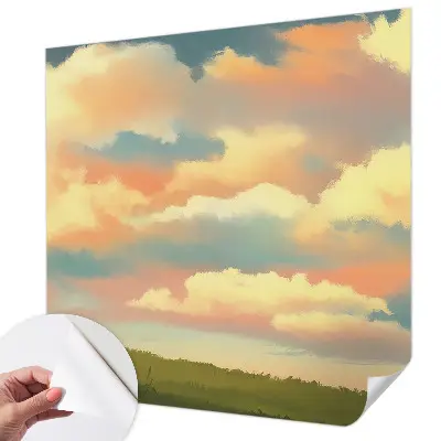 Papier peint intissé imprimé nuages ​​du ciel
