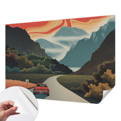 Papier peint panoramique adhésif Horské dobrodružstvo