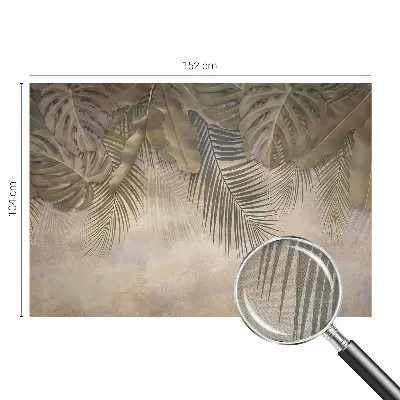 Papier peint photographique intissé feuilles tropicales