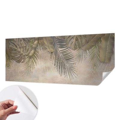Papier peint chambre adulte cocooning Tropické listy