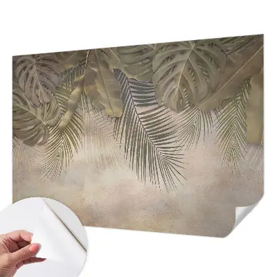 Papier peint photographique intissé feuilles tropicales