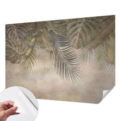 Papier peint chambre adulte cocooning Tropické listy