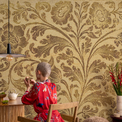 Papier peint chambre parentale Kvetinový vzor