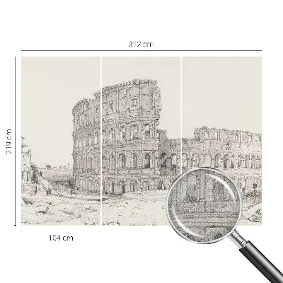 Papier peint photographique sur tissu non tissé ruines antiques