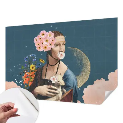 Papier peint intissé imprimé élégance florale