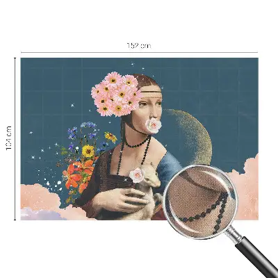 Papier peint intissé imprimé élégance florale