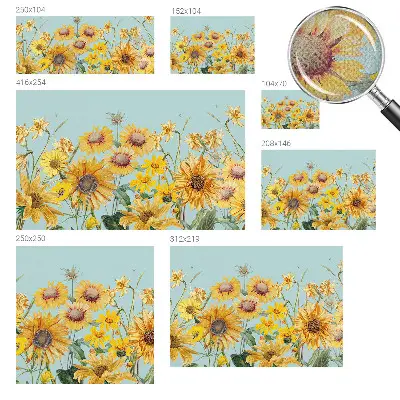 Papier peint photo grand format pour le mur jardin d'été