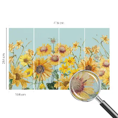 Papier peint photo grand format pour le mur jardin d'été