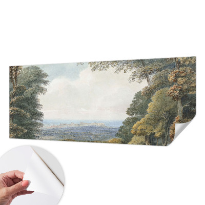 Papier peint chambre adulte cocooning Zalesnená krajina