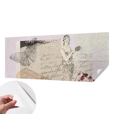 Papier peint photo imprimé sur tissu non tissé collage nostalgique