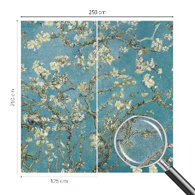 Papier peint photo sur tissu non tissé branches fleuries