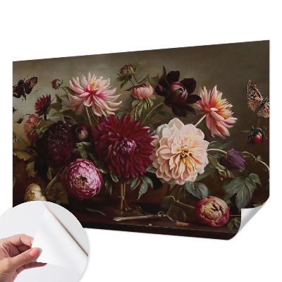 Papier peint tête de lit chambre adulte Kvetinová majestátnosť