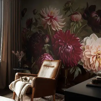 Papier peint intissé majesté florale