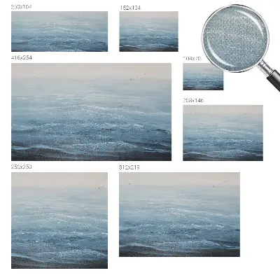 Papier peint photo sur tissu non tissé La mer est calme.