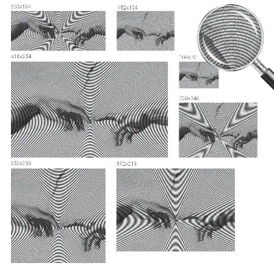 Papier peint photographique intissé mains hypnotiques