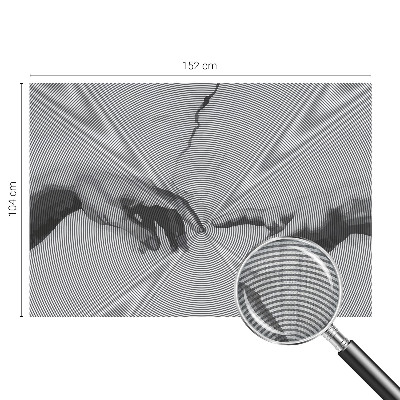 Papier peint tendance chambre adulte Hypnotické ruky