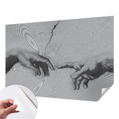 Papier peint tendance chambre adulte Hypnotické ruky