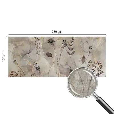 Papier peint photo imprimé sur tissu non tissé Fleurs délicates