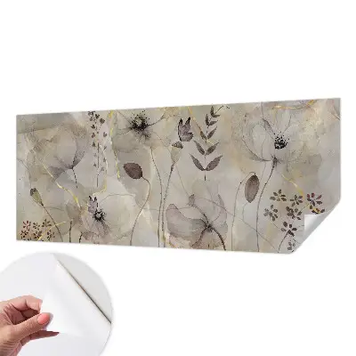 Papier peint photo imprimé sur tissu non tissé Fleurs délicates