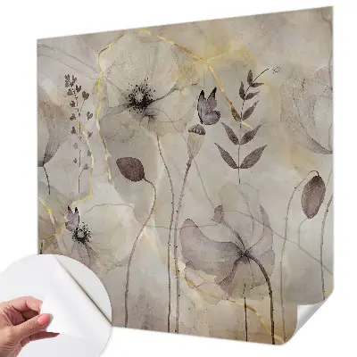 Papier peint photo imprimé sur tissu non tissé Fleurs délicates