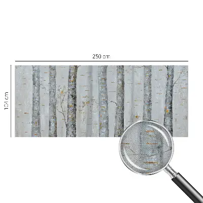 Papier peint photographique sur tissu non tissé bouleaux