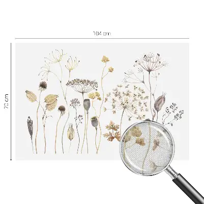 Papier peint intissé fleurs sauvages