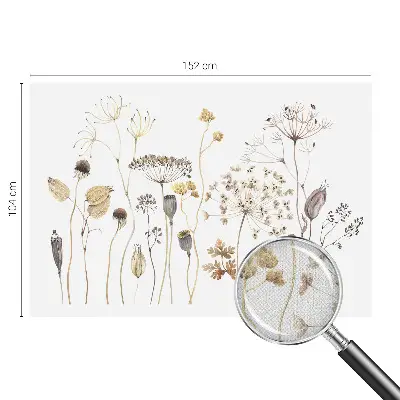 Papier peint intissé fleurs sauvages