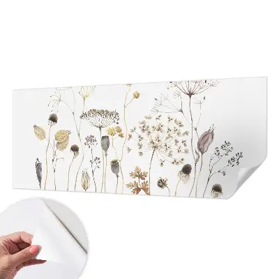 Papier peint intissé fleurs sauvages